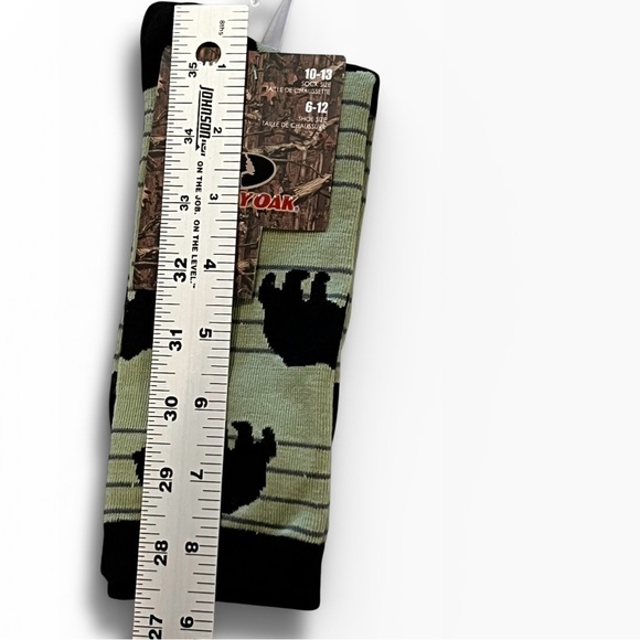 Mossy Oak Crew Socks Lot Of 2 Men 6–12 Camping Outdoor Hunting Novelty NWT A-8 - Picture 4 of 5
